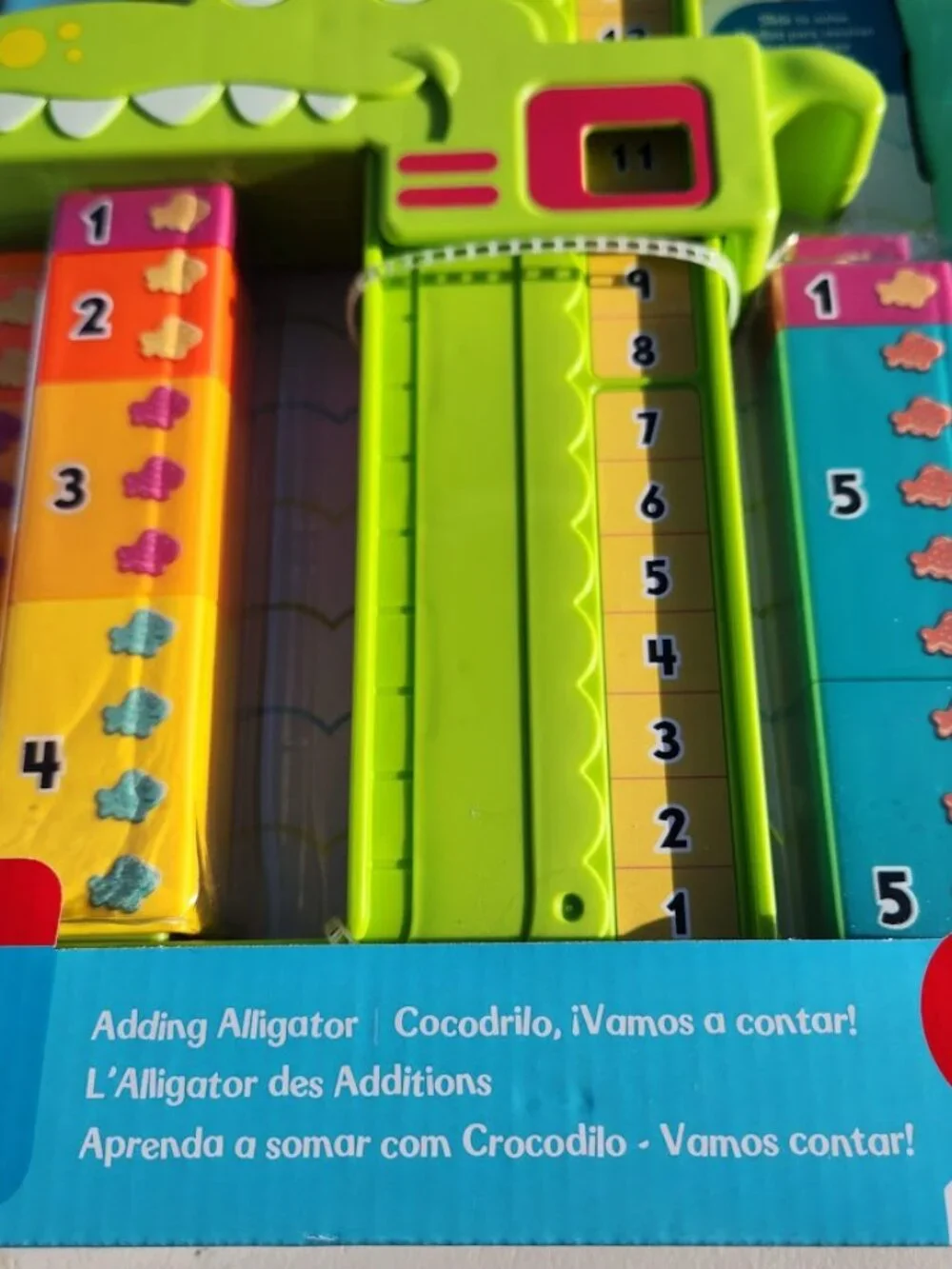 NEW Fisher-Price Alligator Counting Activity with 10 Stacking Blocks Preschool L